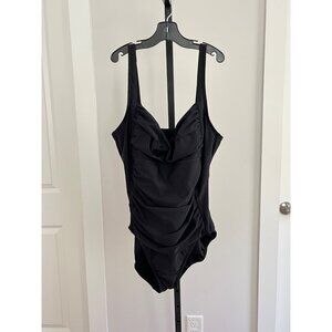 Miraclesuit Black One Piece Swimsuit Size 10